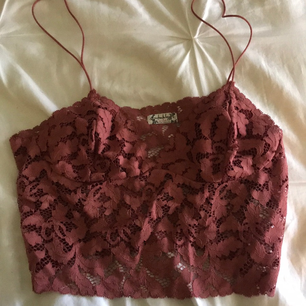 Intimated by Free People Lace Crop